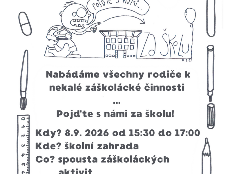 Poprvé za školou