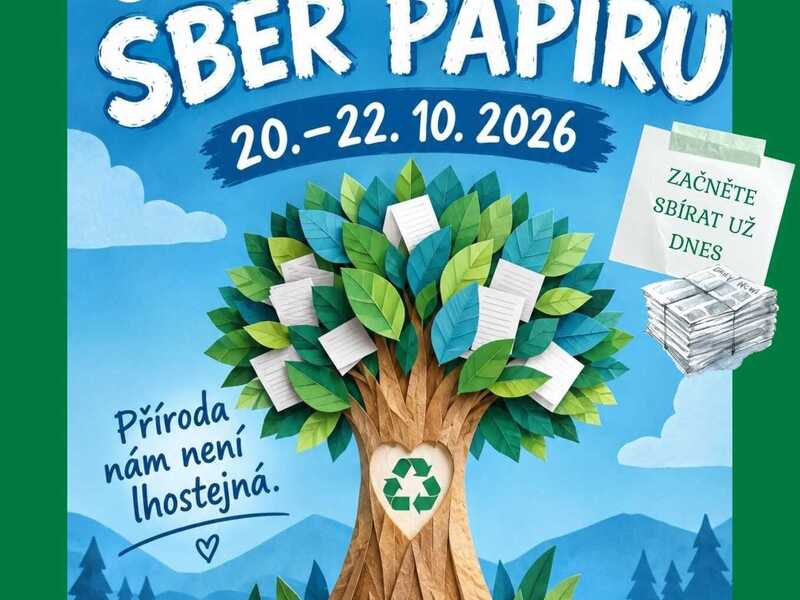Sběr papíru se blíží